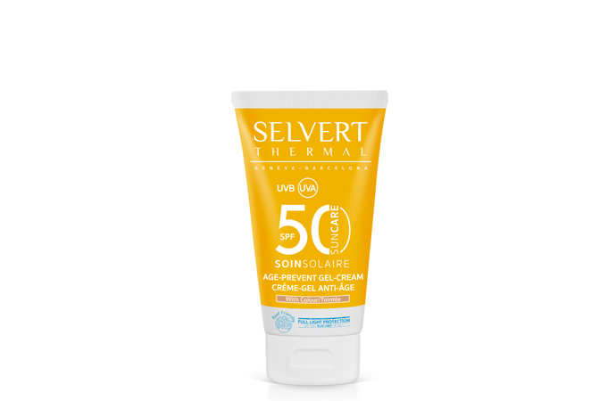 Sun Care Age-Prevent Gel -Cream with Colour. SPF 50 za produkt